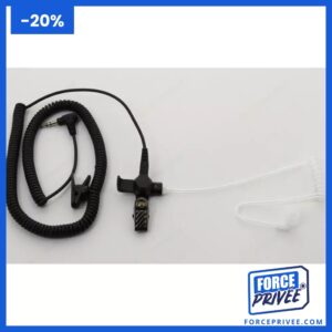 Kit oreillette discrète avec tube acoustique transparent