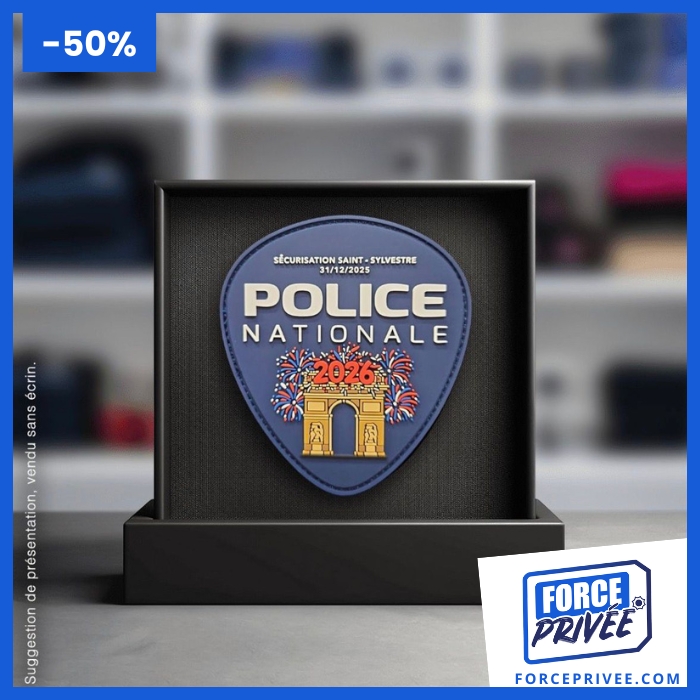 Ecusson Fraternité Police Nouvel An 2026